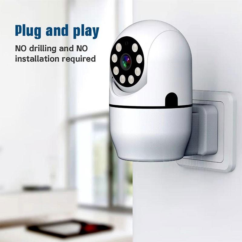 Convenient Camera1080P Panoramic Surveillance MINI WIFI Camera  AUDIO Smart Home Security Wireless CCTV Punch Free With EU Plug | A16-WIFI-YI |