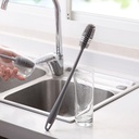 Long Handle Cup & Bottles Silicone Cleaning Brush with Soft Head Scrubber Mug Brush Cleaning Tool