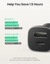 UGREEN ALL METAL DUAL PORT 20W FAST CAR CHARGER |30780B|