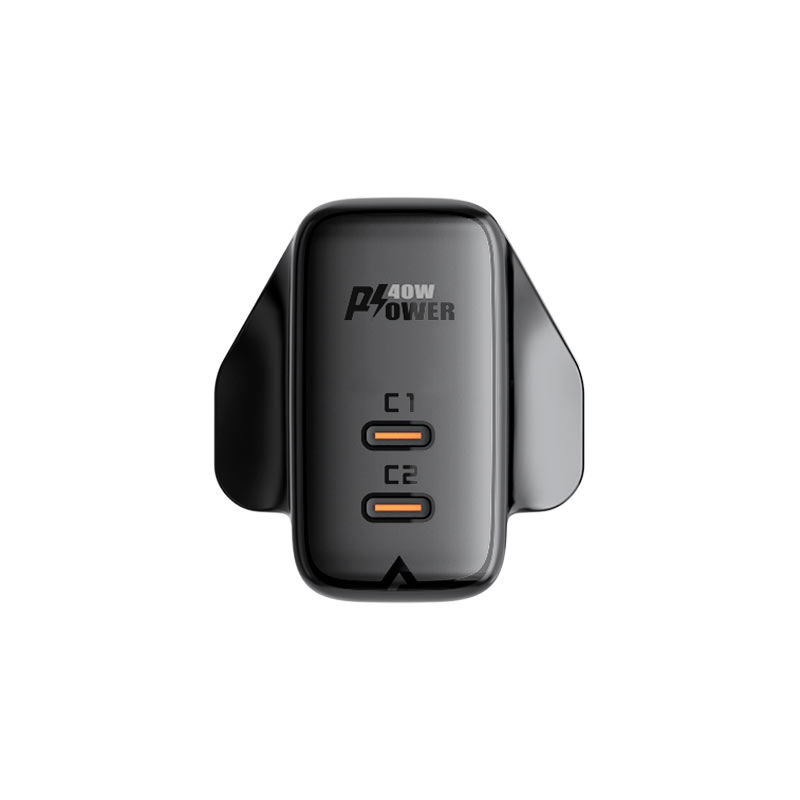 ACEFASR 40W FAST TYPE-C DUAL PORT WALL CHARGER | A12 | - WITHOUT CABLE
