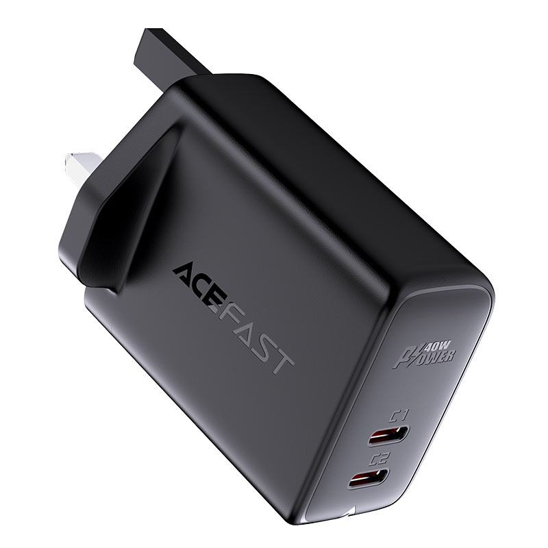 ACEFASR 40W FAST TYPE-C DUAL PORT WALL CHARGER | A12 | - WITHOUT CABLE