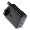 ACEFASR 40W FAST TYPE-C DUAL PORT WALL CHARGER | A12 | - WITHOUT CABLE