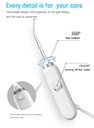 600ml Electric Dental Oral Irrigator Oral Hygiene Water Flosser 4 Jet Tips Nozzles 10 Modes IPX7 Tooth Cleaner