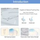 Bathroom Bidet Toilet Fresh Water Spray Clean Seat Non-Electric Attachment Kit