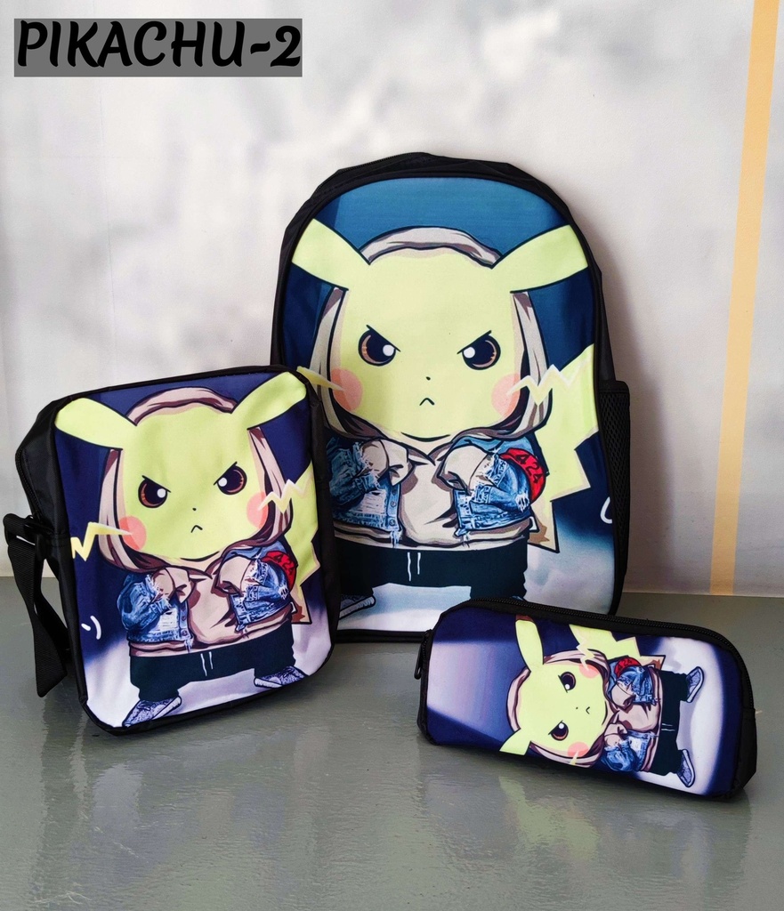 School Bag For Children With Pictures Of Their Favorite Heroes From The Cartoon Series