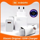 XIAOMI 120W FAST WALL CHARGER COMBO WITH | TYPE-C TO USB-A | CHARGING & DATA CABLE |MDY-13-EE|