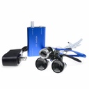 SuperElight Dental Surgical 2.5X420mm With Binocular Loupes + 3W LED Head Light Lamp & Aluminum Box