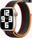 GREEN | 44 / 45MM | STRONG WOVER NYLON APPLE WATCH STRAP | GNNSWS45BKGY |