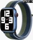 GREEN | 44 / 45MM | STRONG WOVER NYLON APPLE WATCH STRAP | GNNSWS45BKGY |