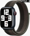 GREEN | 44 / 45MM | STRONG WOVER NYLON APPLE WATCH STRAP | GNNSWS45BKGY |