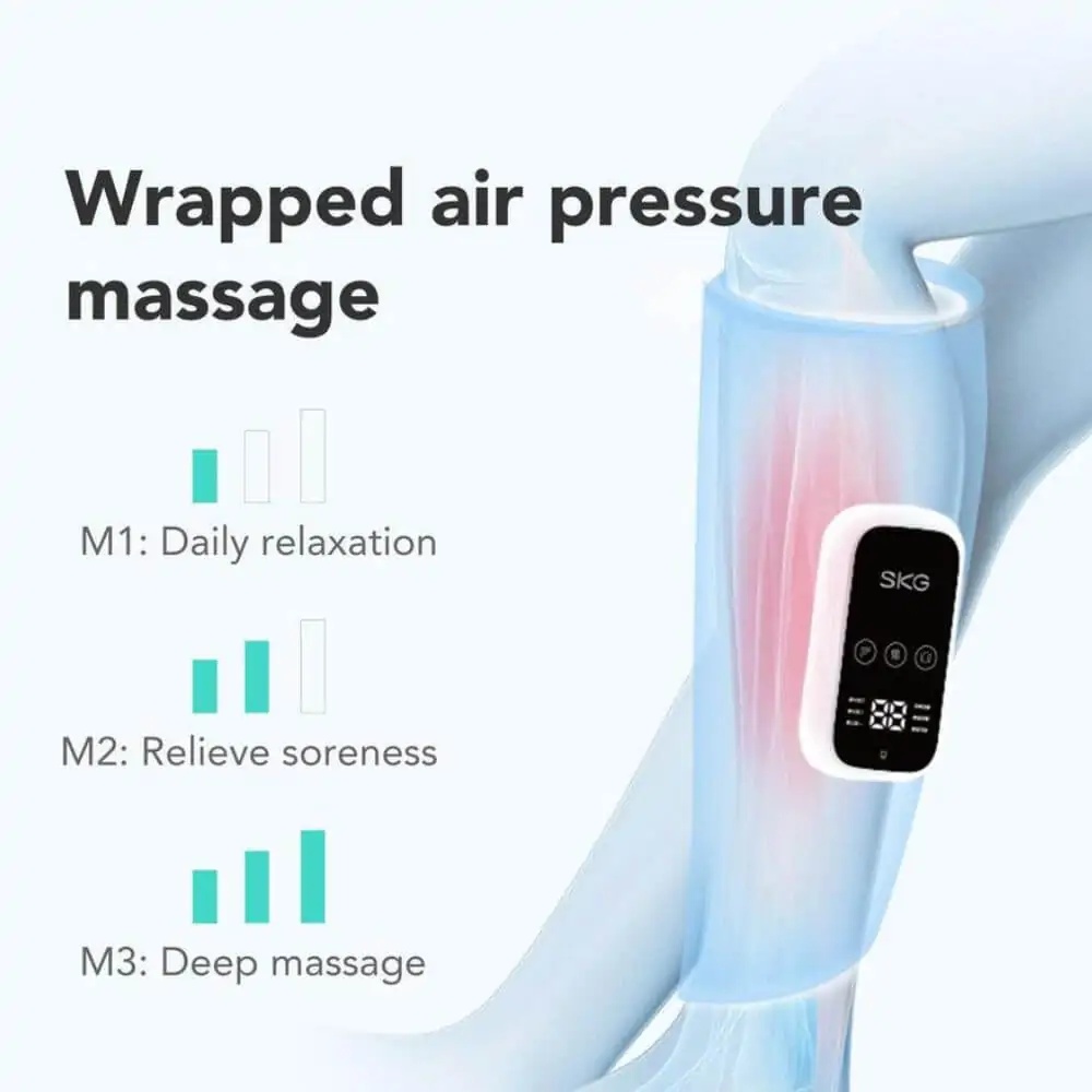 SKG | 2PCS | Heating Compress Air Pressure Kneading Wireless Portable Relaxation & Leg Massager |  BM3-E |