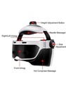 Bang Bang Adjustable Size Electric Multifunctional Physiotherapy Head Massager & Stress Reliever Helmet | ZC-608 |