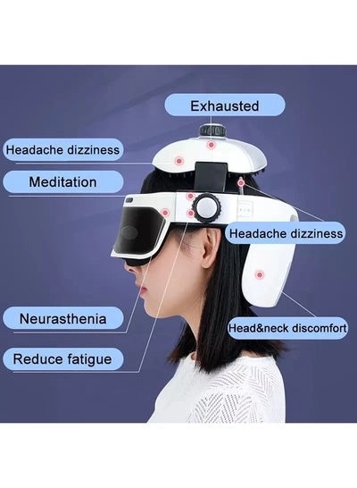 Bang Bang Adjustable Size Electric Multifunctional Physiotherapy Head Massager & Stress Reliever Helmet | ZC-608 |
