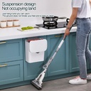 SLIDE COVER MULTI-FUNCTIONAL WALL-MOUNTED CLEANING TRASH CAN BF-GB102
