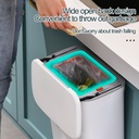 SLIDE COVER MULTI-FUNCTIONAL WALL-MOUNTED CLEANING TRASH CAN BF-GB102