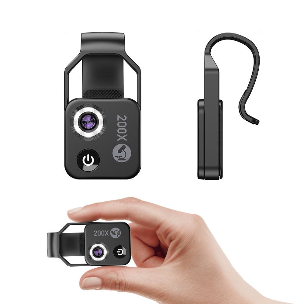 Smartphone Microscope 200x Magnification With CPL |APL-MS002CBK|