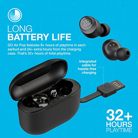 JLAB GO AIR POP WIRELESS BLUETOOTH EARBUDS
