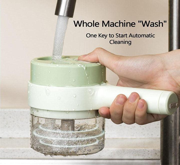 4 in 1 Multifunctional usb rechargeable Handheld Electric Vegetable Cutter Set, Garlic Mud Masher Food Chopper, Portable Mini Wireless Food Processor, vegetable cutter slicer for Garlic Pepper