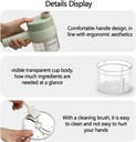 4 in 1 Multifunctional usb rechargeable Handheld Electric Vegetable Cutter Set, Garlic Mud Masher Food Chopper, Portable Mini Wireless Food Processor, vegetable cutter slicer for Garlic Pepper