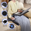Portable Laptop Table T8  With 2 CPU Cooling Fans