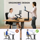 Portable Laptop Table T8  With 2 CPU Cooling Fans