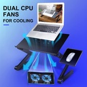 Portable Laptop Table T8  With 2 CPU Cooling Fans