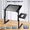 Portable Laptop Table T8  With 2 CPU Cooling Fans