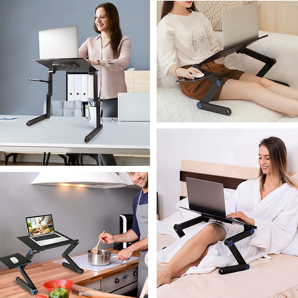 Portable Laptop Table T8  With 2 CPU Cooling Fans