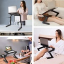 Portable Laptop Table T8  With 2 CPU Cooling Fans