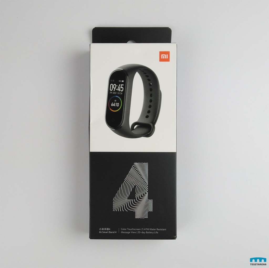 Original Xiaomi Mi Smart band 4 AMOLED Color Screen Wristband 5ATM Long Standby Smart Watch International Version - Black