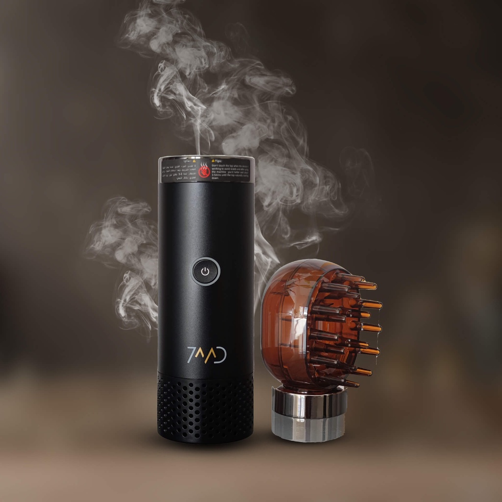 7MD STORE BUKHOOR COMB MULTI-FUNCTION ELECTRONIC HAIR BUKHOOR BURNER WITH | 2,000 | mAh BATTERY CAPACITY DEVICE FOR CAR & PERSONAL USE