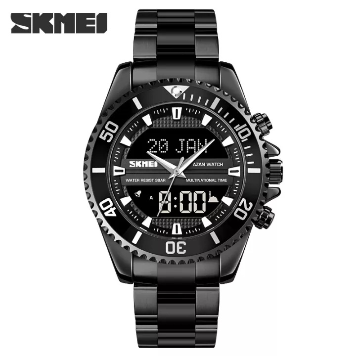 SKMEI Dual Display Luxury Smart Watch With Water-Proof Function