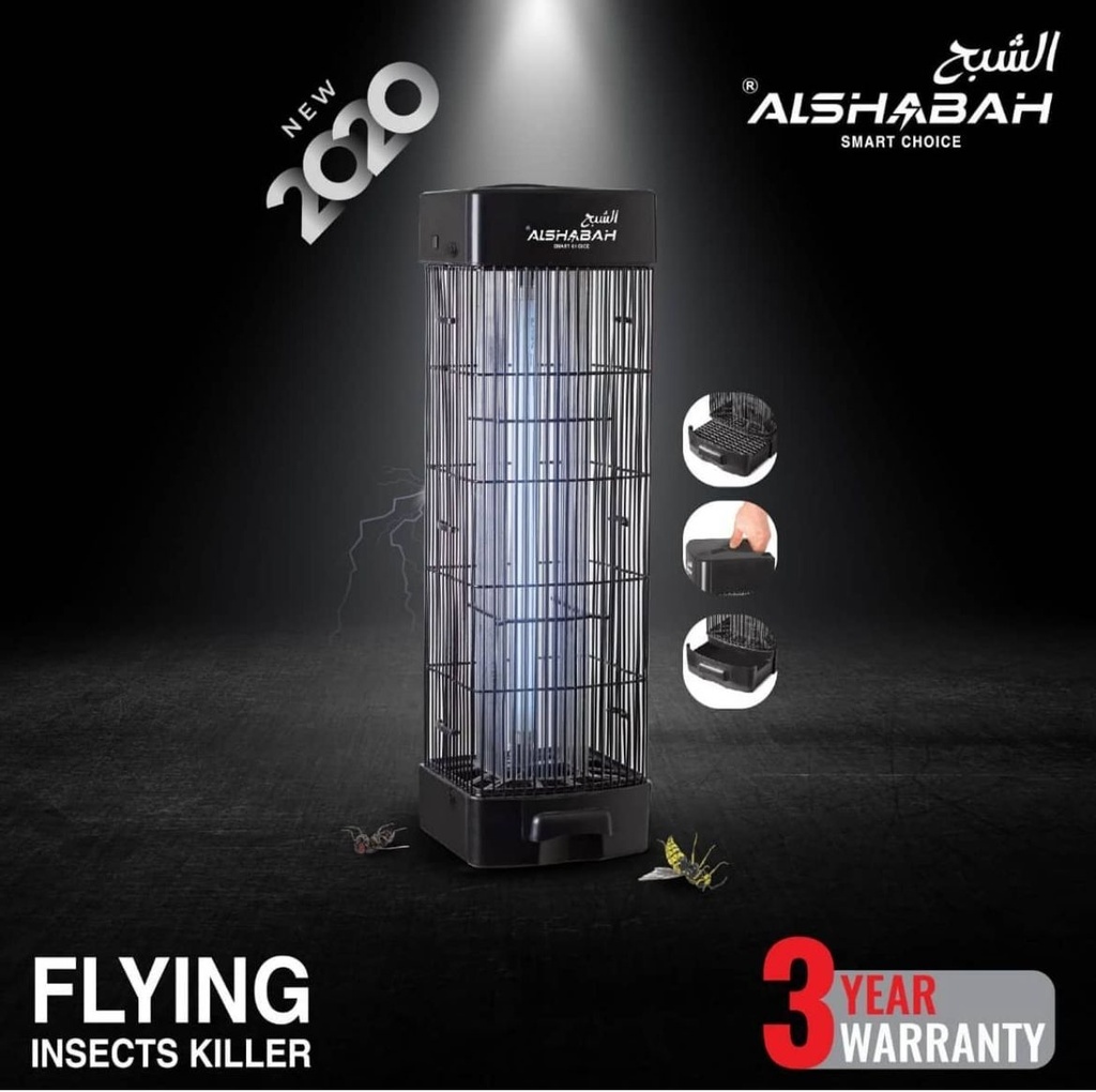 ALSHABAH MULTI-FUNCTIONAL SMART FLYING INSECTS KILLER WITH WIDE COVERAGE UP TO 20 SQUARE METER'S
