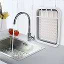 Multi-Functional Silicone Adjustable Basket For Washing Vegetable , Fruits & For Dishes Draining Rack Usage