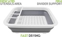 Multi-Functional Silicone Adjustable Basket For Washing Vegetable , Fruits & For Dishes Draining Rack Usage