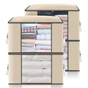 Professional Clothes Comforter Storage Bag Large Capacity Organizer With Reinforced Handle