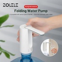 Zolele ZL100 Automatic Folding Water Pump Compatible With Various Type Of Barrels 1200mAh Battery USB Charging - White