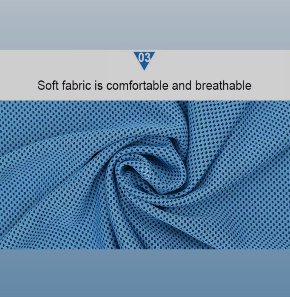 BLUEWHALE Soft Breathable Chilly Microfiber Towel For Yoga , Sport , Running & Gym Usage