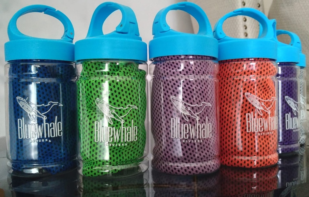 BLUEWHALE Soft Breathable Chilly Microfiber Towel For Yoga , Sport , Running & Gym Usage