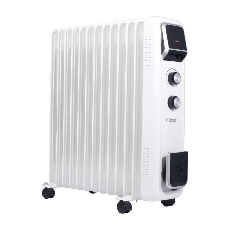 Clikon - 2600W, oil radiator, electric room heater with 3 heat settings, CK4231 white