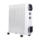 Clikon - 2600W, oil radiator, electric room heater with 3 heat settings, CK4231 white