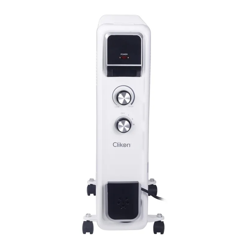 Clikon - 2600W, oil radiator, electric room heater with 3 heat settings, CK4231 white