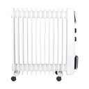 Clikon - 2600W, oil radiator, electric room heater with 3 heat settings, CK4231 white