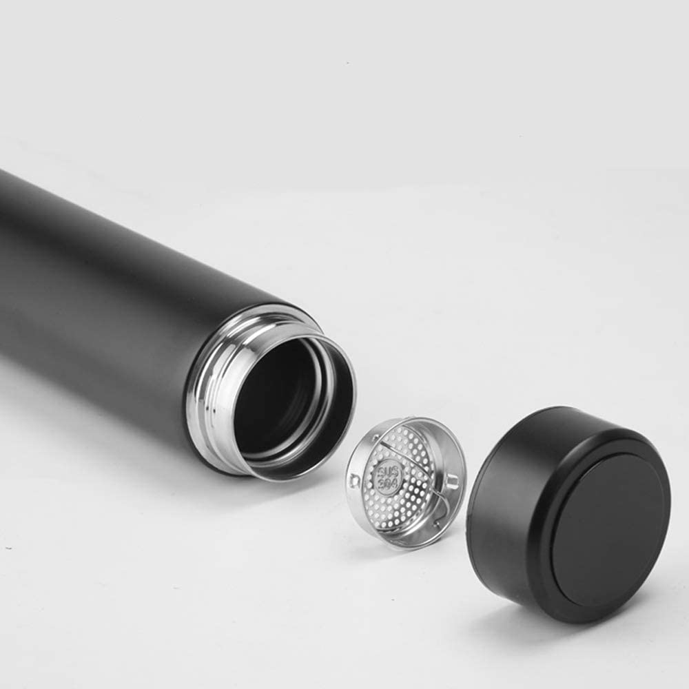 Kkmoon Water Bottle,500ml Vacuum Thermos LED Temperature Display Water Bottle Stainless Steel Double Wall Insulated Cup Intelligent Travel Thermos Cup Coffee Mugs