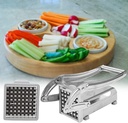 POTATO-CHIPPER French Fry Cutter Machine, Potato Slicers, Stainless Steel Vegetable Shredder for Kitchen 36 Hole Cutting Blades |MD-808|