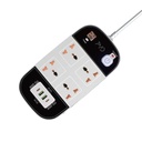 7MD STORE 3,500W MULTI-PORT POWER SOCKET & CHARGING STATION 2 METER WIRE LENGHT WITH DIGITAL TIMER DISPLAY SCREEN