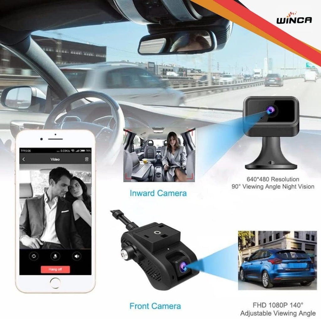 JIMI JC400 4G LTE Vehicle Router Dash Camera Live Streaming Video Car Camera With 1080P GPS Tracker Remote Monitoring by APP& PC