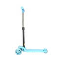 3 Wheel Kick Scooter With LED Flashing Wheels And Adjustable Height Outdoor Ride For Kids - Blue