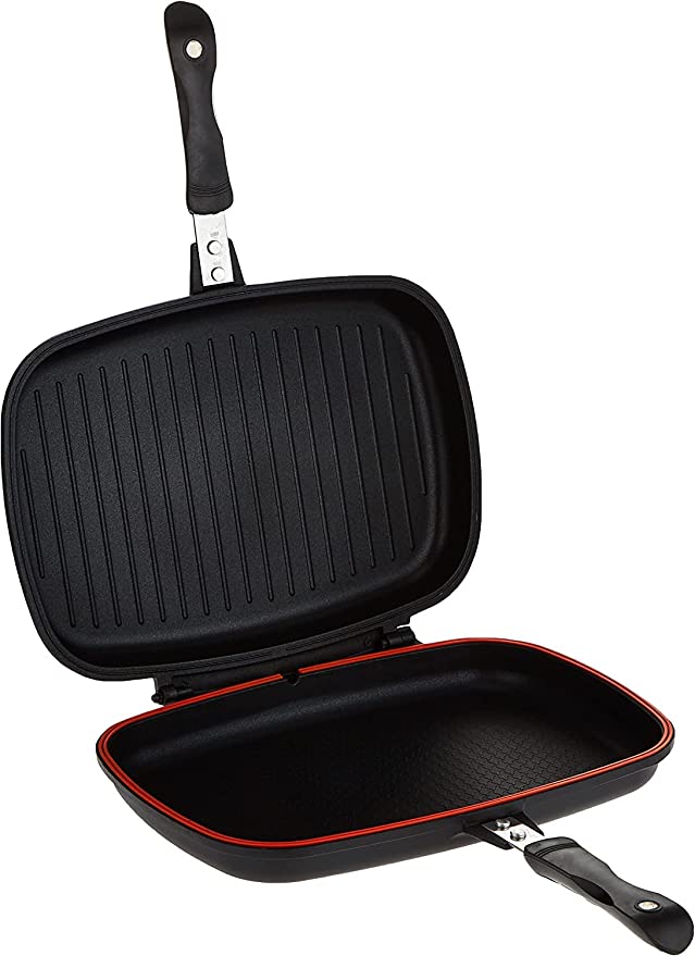 Dessini Double Sided Kitchen Cooking Grill Pan