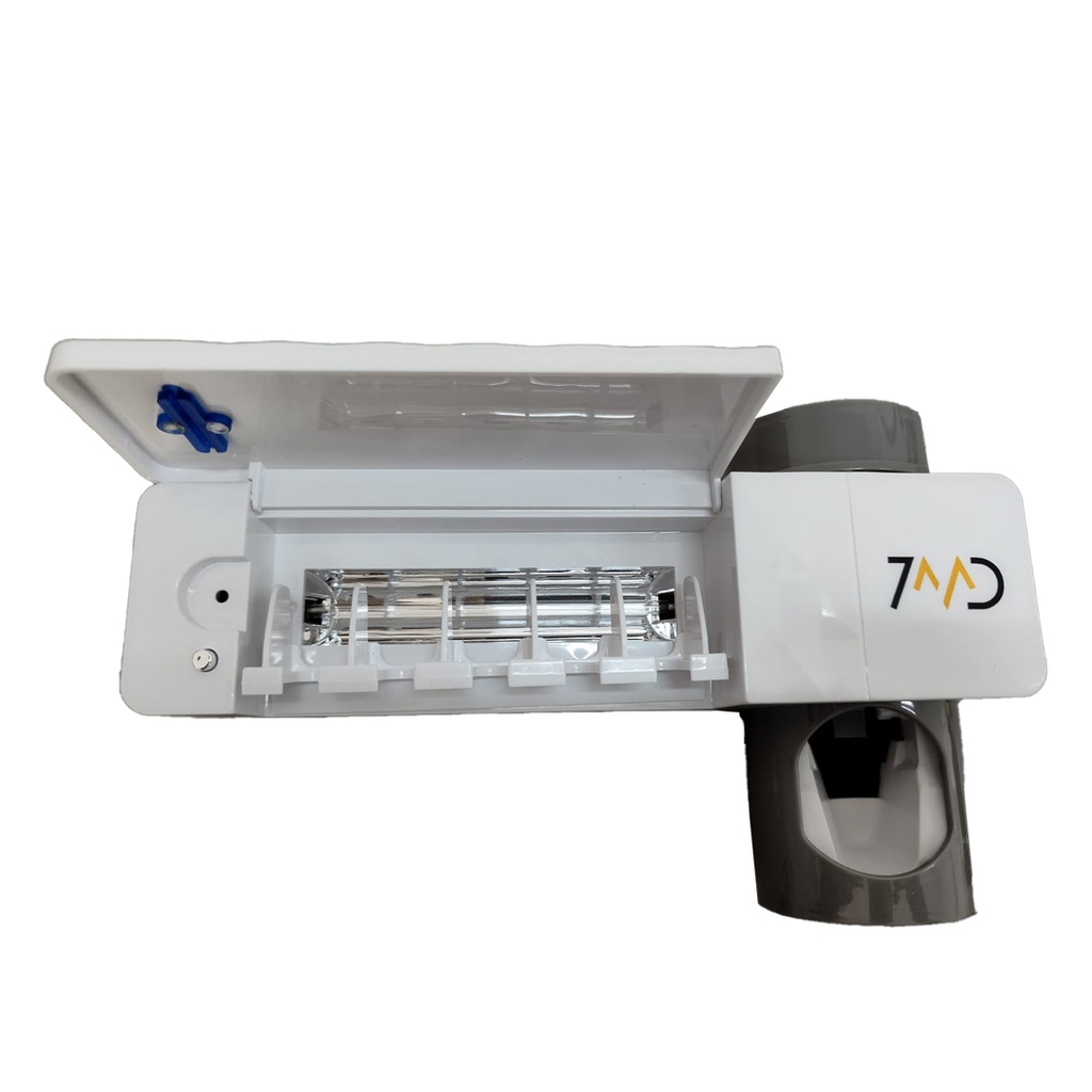 7MD Multi Toothbrush Sanitizer and Holder with Automatic Toothpaste Dispenser For Long Term Use